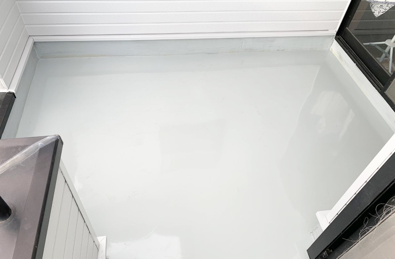 南アルプス市 屋バルコニー防水 施工画像