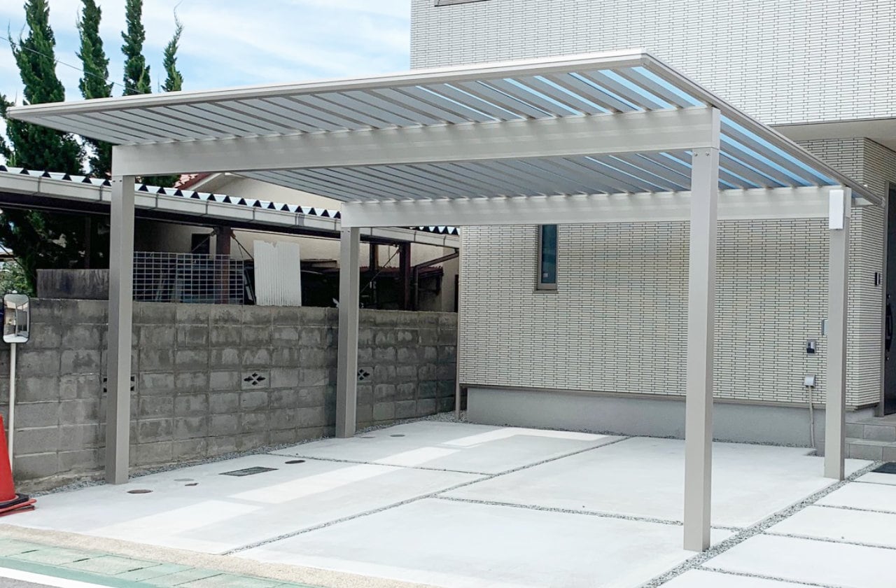 甲府市 カーポート・アプローチ 施工画像1