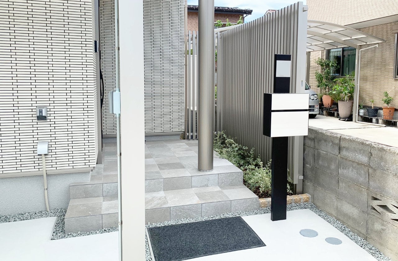 甲府市 カーポート・アプローチ 施工画像2