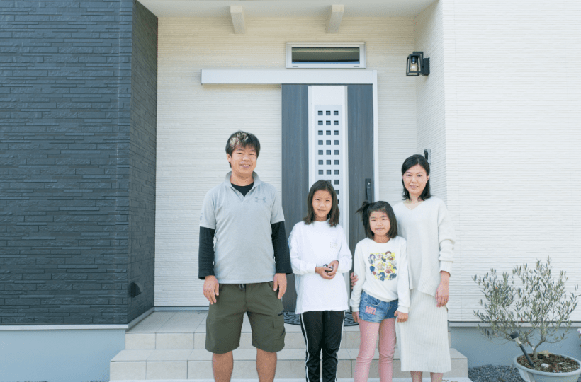 家族団らんの家